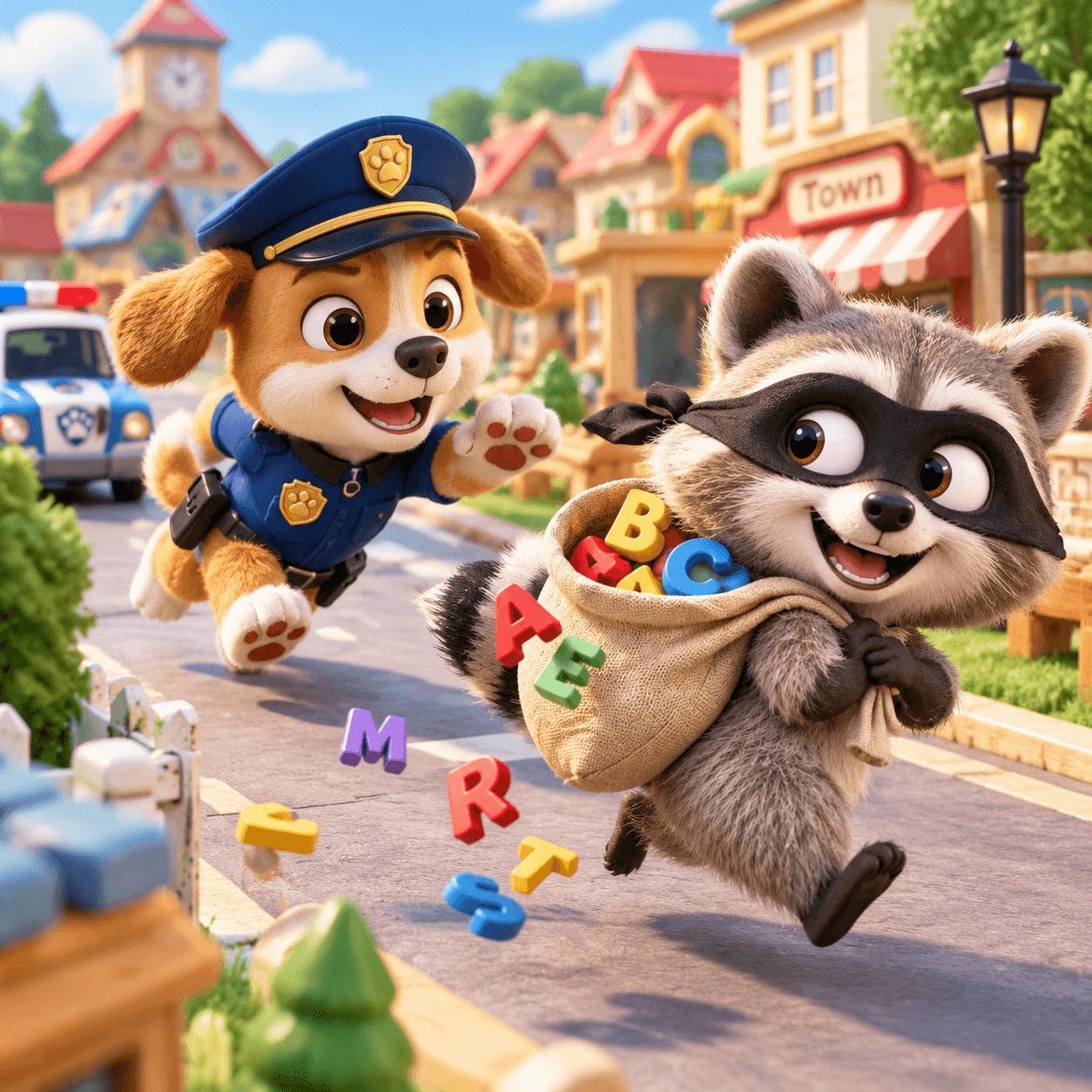 Police & Thief Word Chase